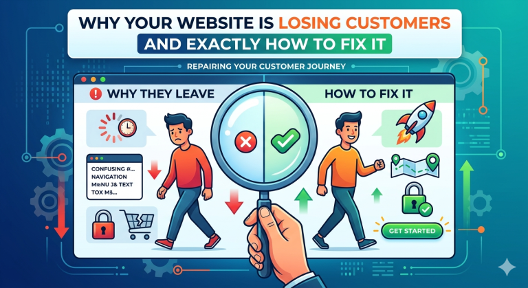 Why Your Website Is Losing Customers — And Exactly How to Fix It